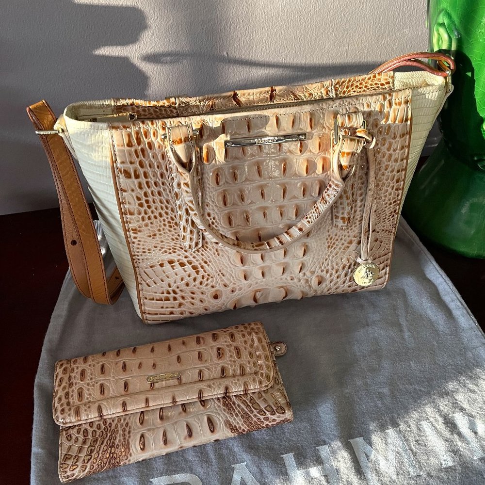 Brahmin Medium Asher Tote W/Checkbook